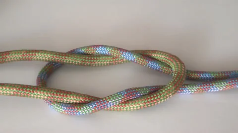 Tied the rope and pulled the knot Stock Footage 43153727