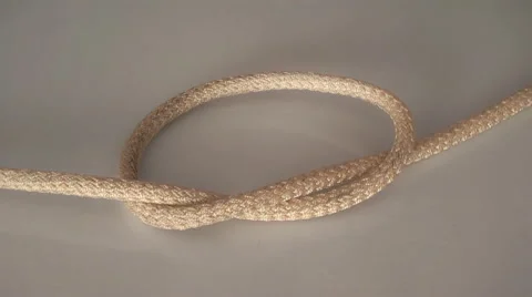 Tied the rope and pulled the knot Stock Footage 43153750