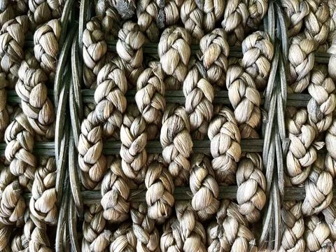 Tied ropes pattern in vertical line Stock Photos