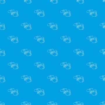 Tied shoes joke pattern vector seamless blue 스톡 일러스트