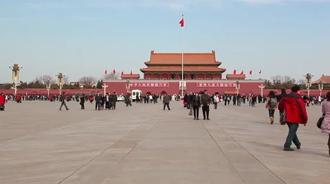 Tienanmen square timelapse 스톡 동영상 45406687