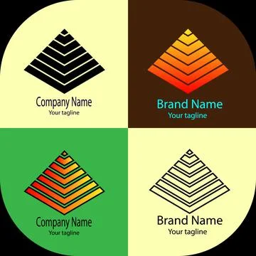 Tiered Ascent logo Stock Illustration