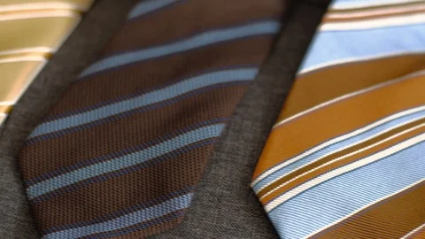 Ties on the grey bed Stock Footage 101639750
