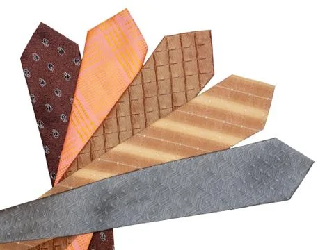 Ties on a white background Stock Photos