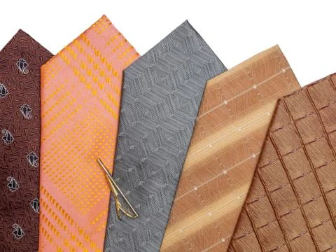 Ties on a white background Stock Photos