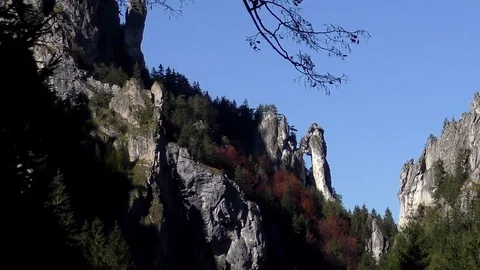 Tiesňavy in the autumn. Stock Footage 83065714
