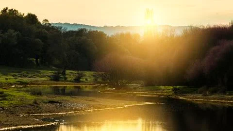 Tietar river Stock Photos