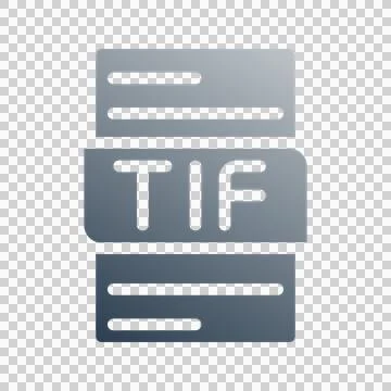 Tif document file gradient fill icon.  Illustrazione stock