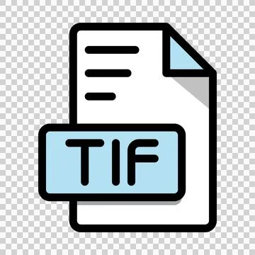 Tif File Format Icon. type file Editable Bold Outline With Color Fill Design イラスト素材