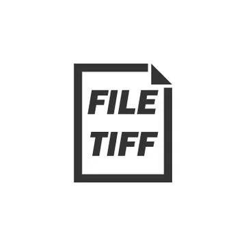 TIFF File icon flat 스톡 일러스트