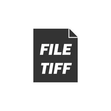 TIFF file icon flat 스톡 일러스트