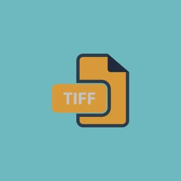 TIFF image file extension icon Illustrazione stock