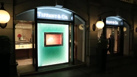 Tiffany &amp; Co. Store Stock Footage 203668478