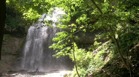 Tiffany Falls Stock Footage 506097