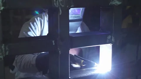 Tig welding in factory 스톡 동영상 61803122