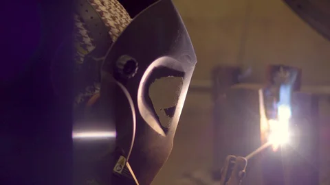 TIG Welding Practice Stock Footage 128129537