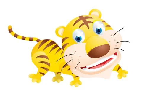 Tiger cartoon Illustrazione stock
