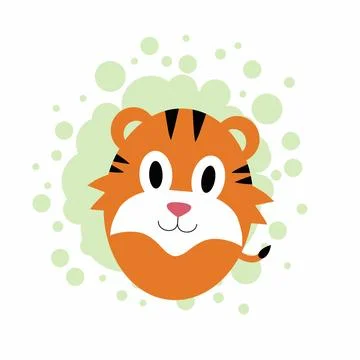 Tiger cartoon Illustrazione stock