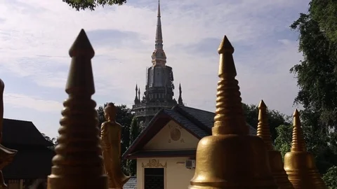Tiger Cave Temple or Wat Thum Sua at Krabi province, Thailand. Stock Footage 83214831