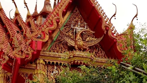Tiger Cave Temple (Wat Tham Sua), Kanchanaburi Province, Thailand Stock Footage 84980615