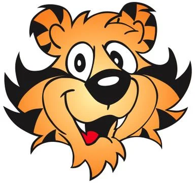 Tiger character Stock Illustration