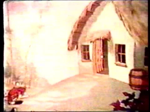 A tiger chases Sambo and his dog into their house. Stock Footage 75294554