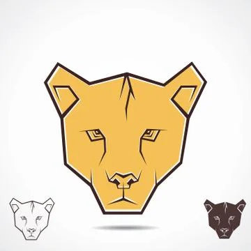 Tiger creative face stock vector イラスト素材