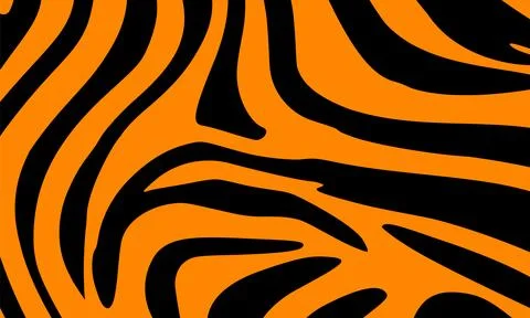 Tiger Day International pattern texture tiger orange stripe 스톡 일러스트