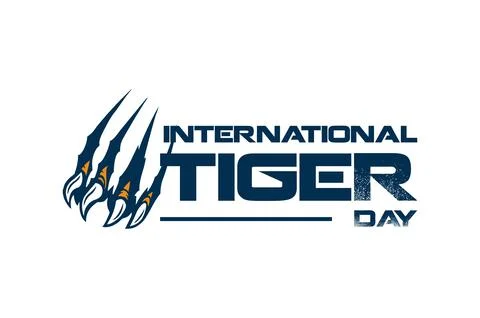 Tiger Day, International Tiger Day Stock Illustration