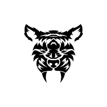 Tiger face Stock Illustration