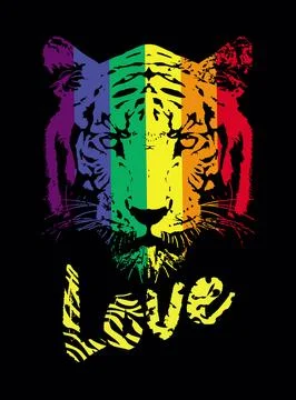 Tiger face Stock Illustration