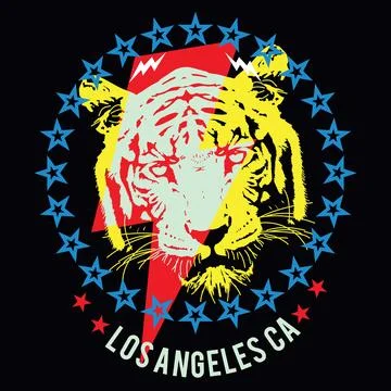 Tiger face Stock Illustration