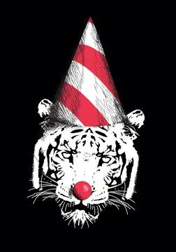 Tiger face Stock Illustration