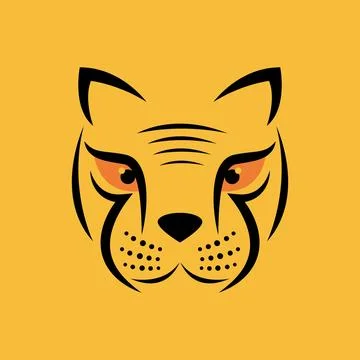 Tiger face  illustration Stock Illustration