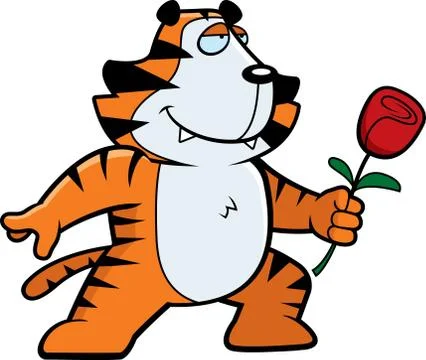 Tiger Flower 스톡 일러스트