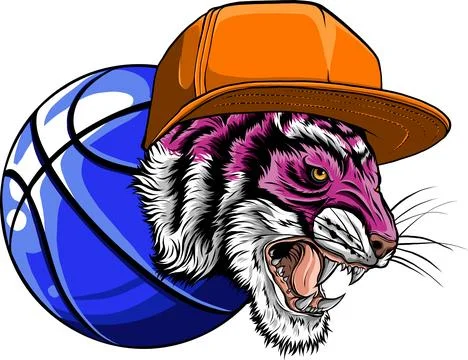 Tiger head in detailed style vector illustration design Stock Illustration