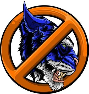 Tiger head in detailed style vector illustration design Stock Illustration