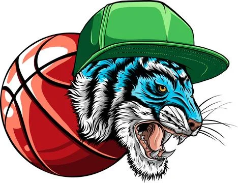 Tiger head in detailed style vector illustration design Stock Illustration