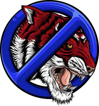 Tiger head in detailed style vector illustration design Stock-Illustration