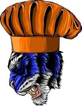 Tiger head in detailed style vector illustration design Stock Illustration