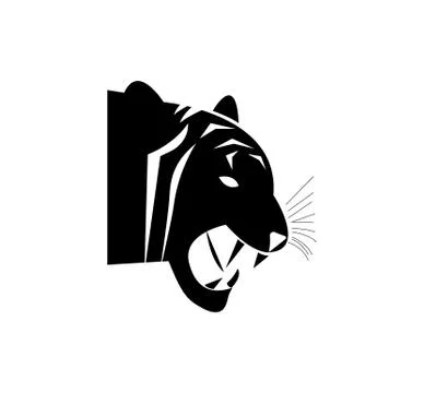 Tiger head icon Illustrazione stock