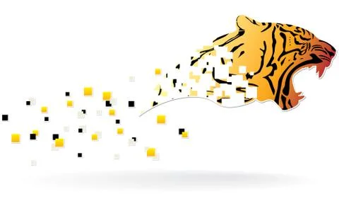 Tiger head Stock Illustration