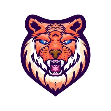 Tiger head Stock Illustration