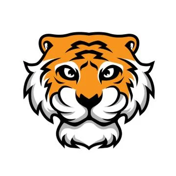 Tiger Head Illustration Vector Stock Illustration