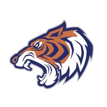 Tiger head mascot Stock Illustration