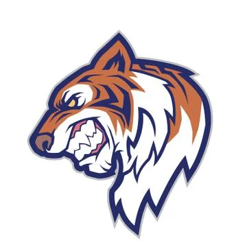 Tiger head mascot Illustrazione stock