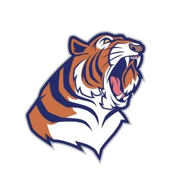 Tiger head mascot Stock Illustration