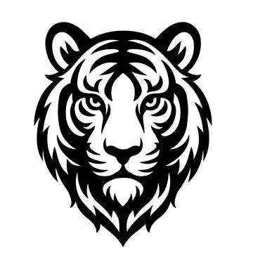 Tiger Head Vector Stock Illustration