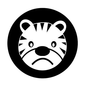 Tiger Icon Stock Illustration