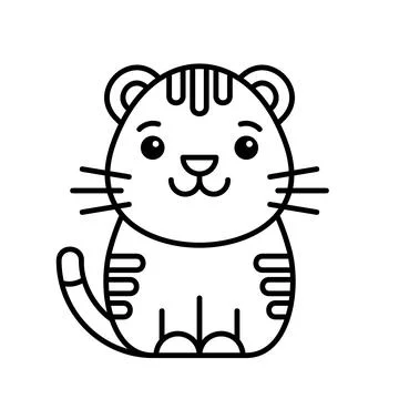 Tiger icon Stock Illustration